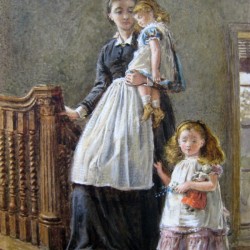 Governess with Two Girls 1873